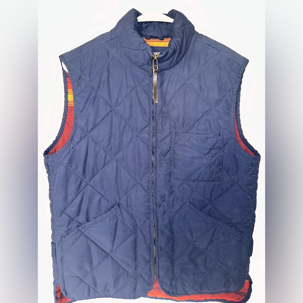 Falls Creek Men’s Quilted Vest Medium M Zip Up